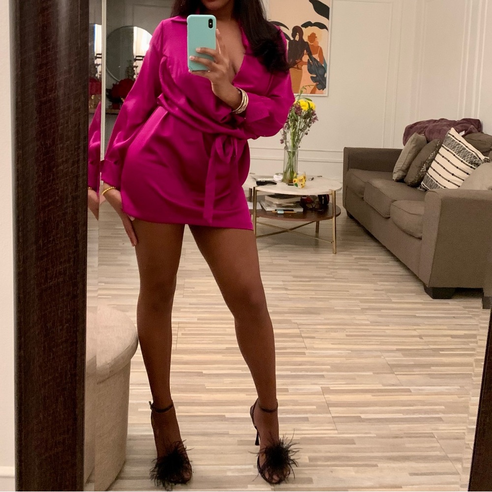 Pink Satin dress